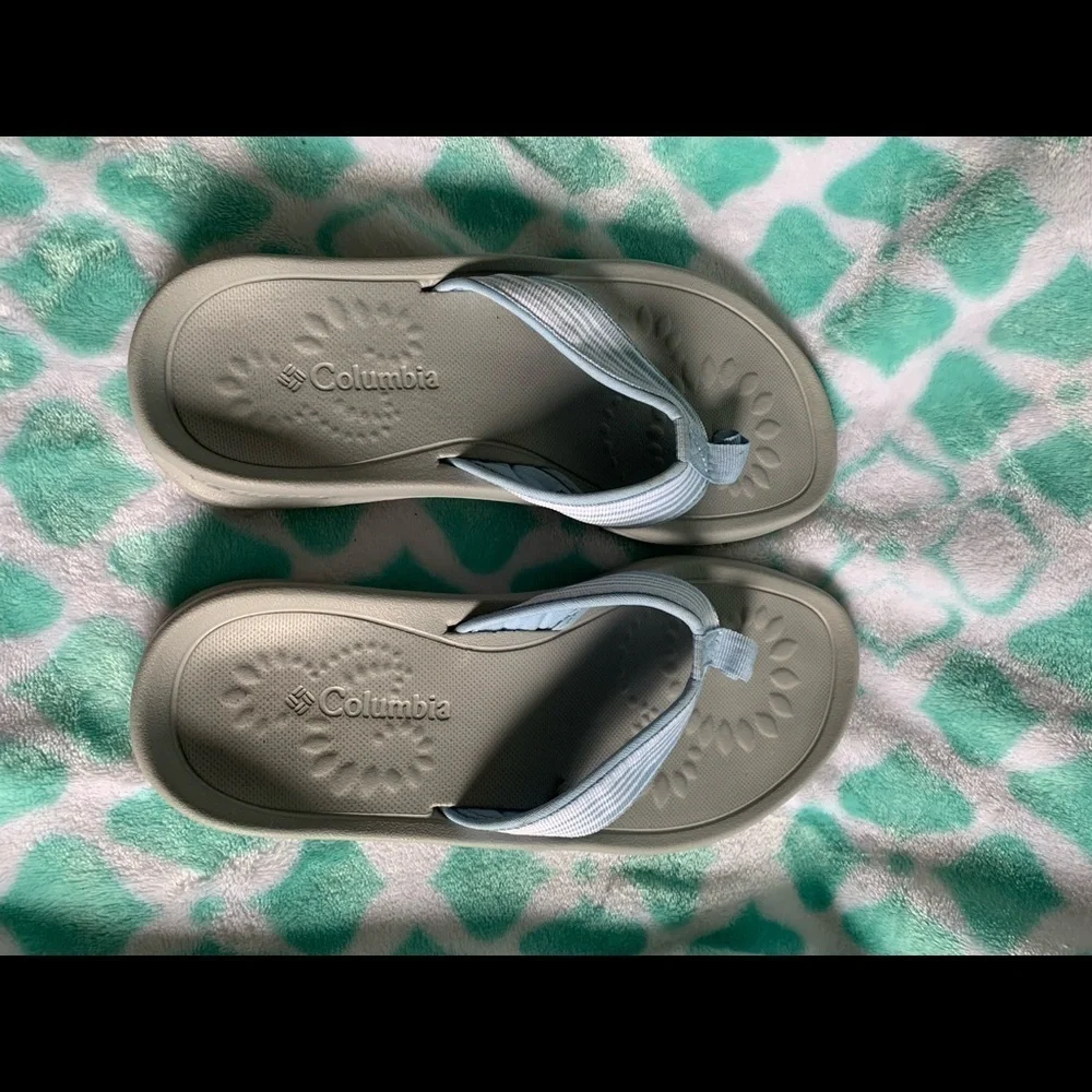 Columbia siesta stripe grosgrain flip flops 7
